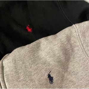 Grey & Black Polo Sweaters Size M